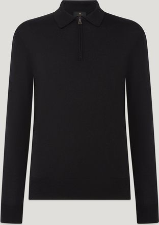 Belstaff Kyle Polo Mens Merino Wool Black Size 2XL