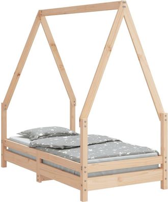 vidaXL Estructura De Cama Para Ni&ntilde;os Madera Maciza De Pino 70x140 Cm Vidaxl