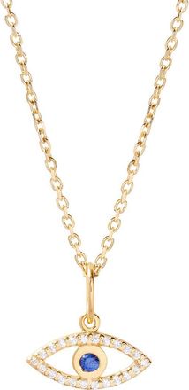 Brook & York Adeline Evil Eye Necklace in Gold at Nordstrom