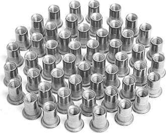 Elle 100 Tuercas Remachables M4, M5, M6 Y M8, Tuercas Remachables Con Inserto Roscado, Tuercas Remachables De Acero Inoxidable, Utilizadas Para La Decoraci