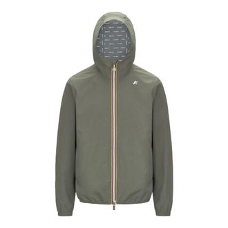 K-Way K-Way, Rain Jackets, male, Green, Size: 2XL Jack Stretch Dot Jacket