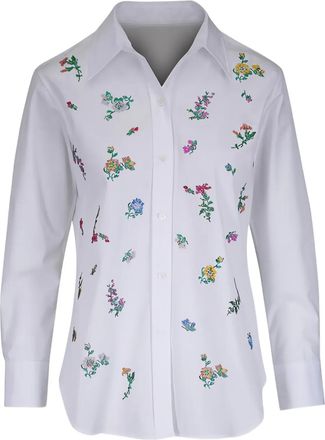Libertine - Libertine Camicia a fiori Joy And Mirth - Bianco