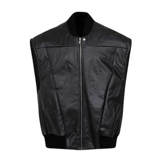 Rick Owens Jumbo Flight Denim Vest - male - Rick Owens - Waistcoats - Black - L - Jackets