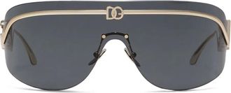 Dolce & Gabbana Eyewear Occhiali da sole a mascherina - Oro