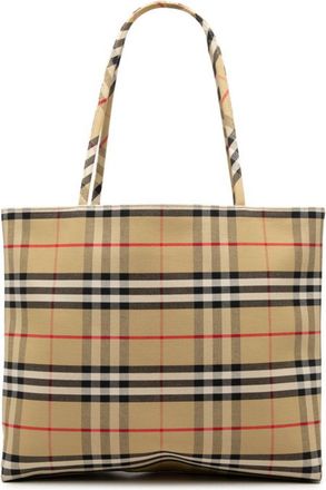 Burberry Beige Canvas Tote Bag (Pre-Owned)