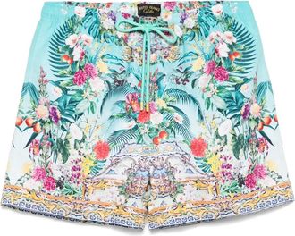 Camilla Costume da bagno con stampa Gardens of Queluz - Verde