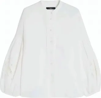 Weekend Pure Linen Long Low Cut Shirt
