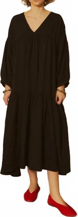 L.F.Markey Ballad Midi Dress In Black
