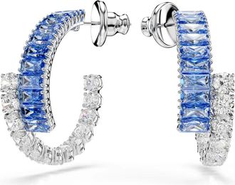 Swarovski Elegante Matrix Kristal Oorbellen Blauw - Dames - Oorbellen - Blauw - ONE Size - Accessoires