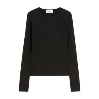 Sportmax Dames, Tops, Zwart, Maat: L Spandex