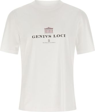 Brunello Cucinelli White Genius Loci T-shirt