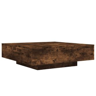 vidaXL Mesa De Centro Madera De Ingenier&iacute;a Roble Ahumado 100x100x31 Cm Vidaxl