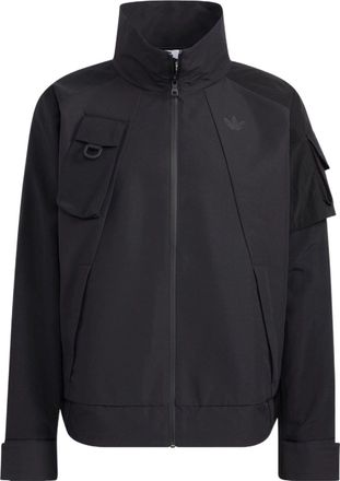adidas originals Im Jacket Solid Color Multiple Pockets Athleisure Casual Sports Stand Collar Black HE6606