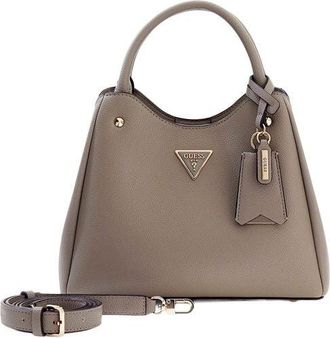 Guess Womens Handbag Dark Taupe Polyurethane Bags - Handbags