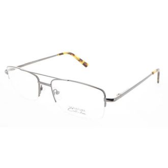 Signature Unisex Grey Rectangular Eyeglass Frames 1121Gunmetal57