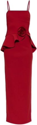 Rotate Lange jurk met applicatie - Dames - Avondkleed - Rood - S - Kleedjes