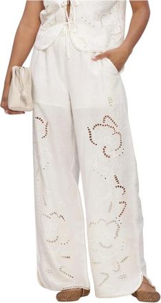 Second Female Broeken, Dames, Beige, L, Katoen, Vilea Broek