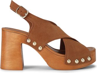 Carvela Womens Leather Lava Sandal Sandals - Tan - Size UK 5