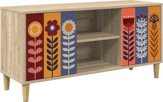 vidaXL Mueble De Tv Essen 102 X 33 X 50 Cm Sonoma Madera De Ingenier&iacute;a Vidaxl