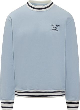 Dr&ocirc;le de Monsieur Blue Stripes Crew Neck Sweatshirt