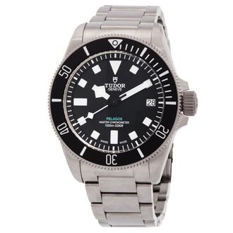 Tudor Pre-owned Tudor Pelagos Hand Wind Chronometer Black Dial Mens Watch M2543C1A7NU-0001