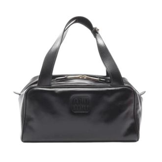 Miu Miu Pre-owned Handbag - Dames - Pre-owned - Zwart - Maat: ONE Size Leer