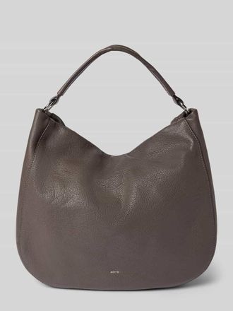 Abro Abro Handtasche mit Logo-Applikation Modell Mia in Dunkelgrau, Gr&ouml;&szlig;e 1