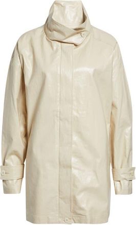 Paloma Wool Lebano Coated Linen Coat in Beige at Nordstrom, Size X-Small