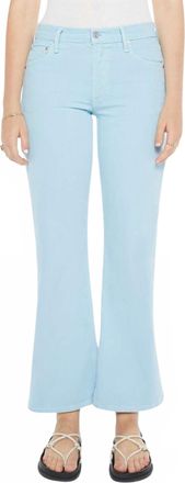Mother High Rise Bookie Flood Bootcut Jeans In The Devil May Air Blue
