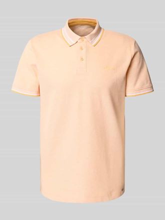 Tom Tailor Regular Fit Poloshirt aus Baumwoll-Mix in Orange, Gr&ouml;&szlig;e XXXL
