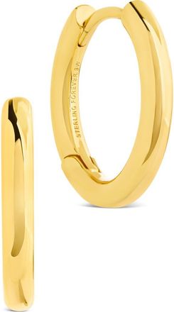 Sterling Forever Carmen Polished Infinity Micro Hoop Earrings in Gold at Nordstrom Rack