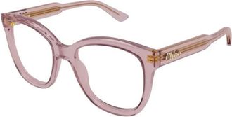 Chlo&eacute; Rechthoekige Brillen - Dames - Brillen - Roze - 54 MM - Accessoires