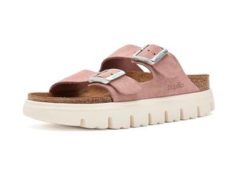 Birkenstock Papillio by Birkenstock Arizona Chunky Platform Sandal Womens Sandals Pink Clay : EU 42 (US Womens 11-11.5) Narrow, Suede