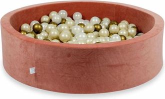 OEM Piscina Seca 110x30cm Velvet Soft Canyon Clay Con 400 Bolas: Oro Claro, Opalescente, Oro Viejo