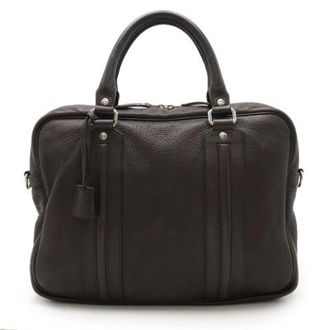 Gucci Pre-owned Handbags, male, Brown, Size: ONE SIZE Pre-owned Leather briefcases