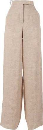 Emporio Armani High Waisted Straight-Leg Pants