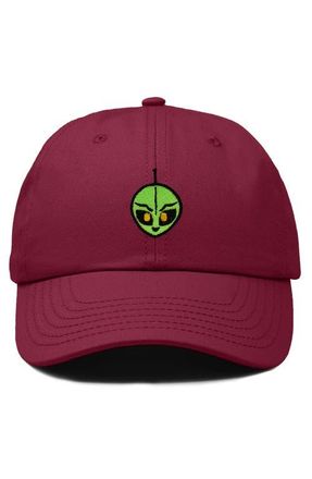 Dalix Duder Alien Dad Cap in Maroon at Nordstrom