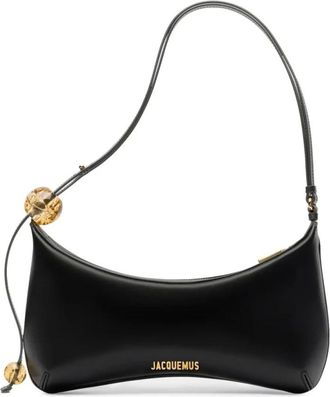 Jacquemus Borsa a spalla Le Bisou Perle - - Bags - Donna - Nero - ONE SIZE