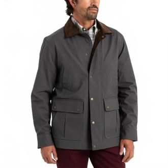 Duck Head Waxed Duck Canvas Jacket In Magnet Grey