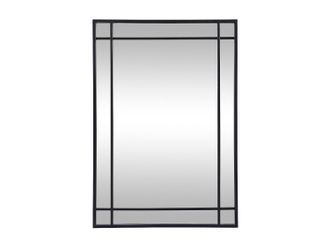 Vente-Unique Specchio L.60 x H.86,5 cm in Metallo Nero Industriale - HISAE