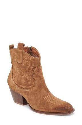 Dolce Vita Shania Western Boot in Brown Suede at Nordstrom Rack, Size 7