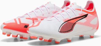 Puma UltraPro8161 01 MensWhite Red Firm Ground Soccer Cleats DWA2167
