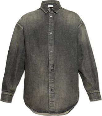 Fear of God Heren, Jassen, Grijs, Maat: S/M Denim