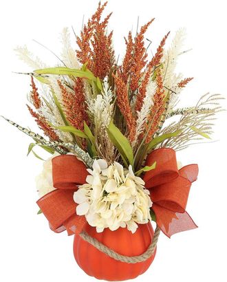 Creative Displays Inc. Traditional Fall Arrangement With Hydrangea & Wheat