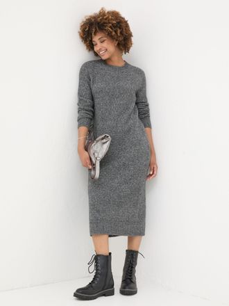 Fat Face FatFace Charcoal Grey Maddy Knit Dress