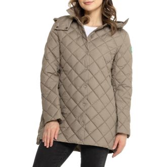 Save The Duck Edith Jacket In Elephant Grey