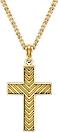 Vincero Cross Pendant Necklace in Gold at Nordstrom
