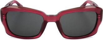 Linda Farrow DRIES VAN NOTEN DVN73 C4 Womens Sunglasses Red Size 54