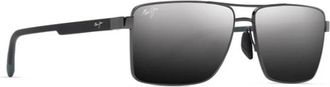 Maui Jim Piha Zonnebril - Heren - Zonnebrillen - Zwart - 60 MM - Accessoires