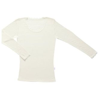 Joha Blouse 70402 Merinounterw&auml;sche f&uuml;r Damen | wei&szlig;
